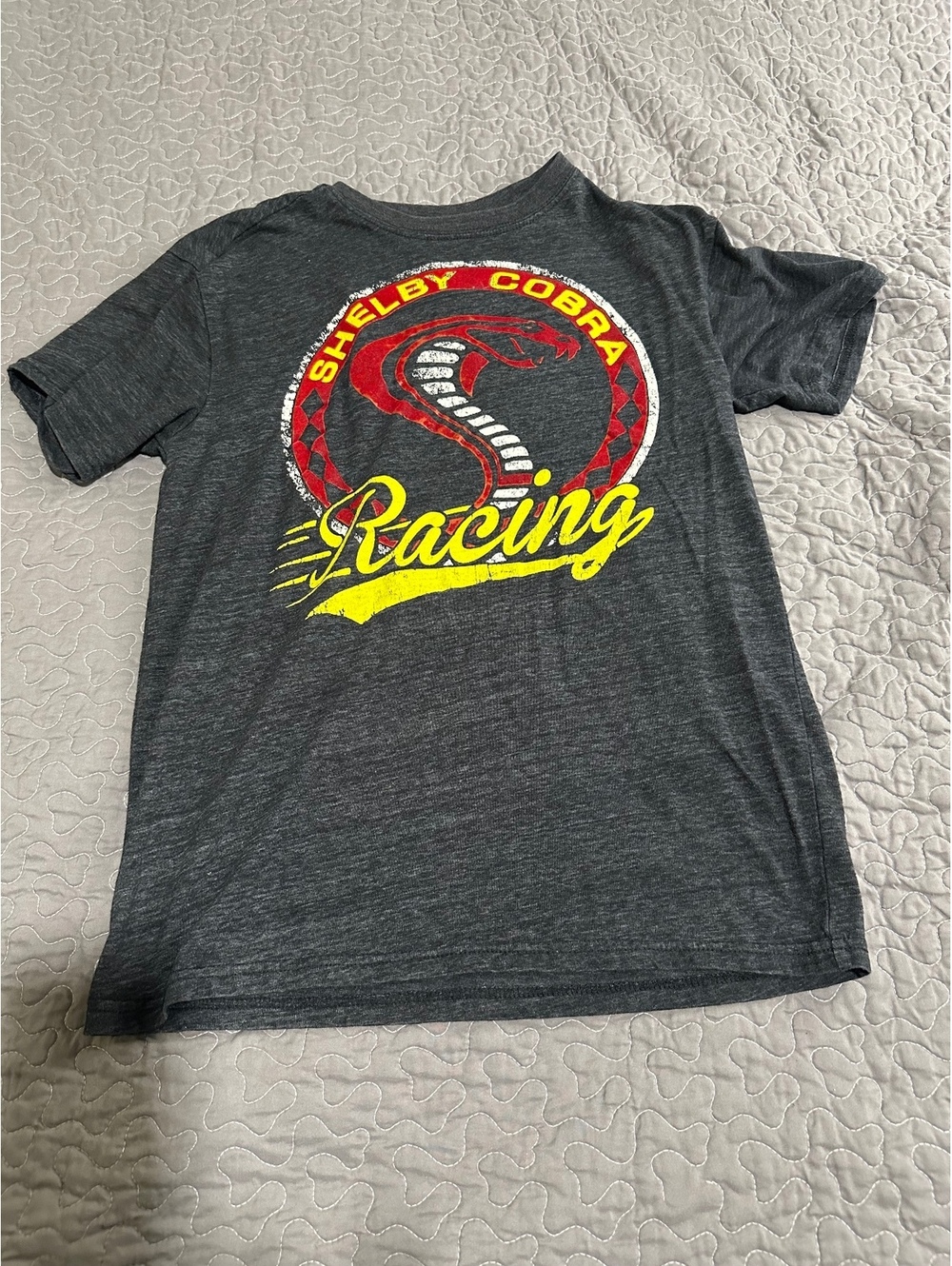 Shelby Cobra Racing Graphic T-Shirt in Gray